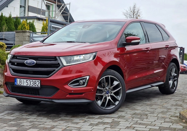 Ford EDGE cena 74500 przebieg: 263250, rok produkcji 2016 z Ustroń małe 211